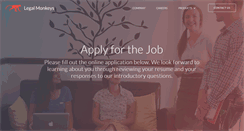 Desktop Screenshot of jobs.legalmonkeys.com